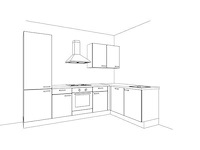 Nobilia schiefergrijs mat hoek keuken - afbeelding 3 van  21