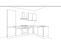 Nobilia schiefergrijs mat hoek keuken - afbeelding 4 van  21