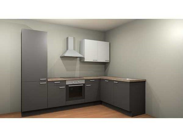 Nobilia schiefergrijs mat hoek keuken - afbeelding 2 van  21