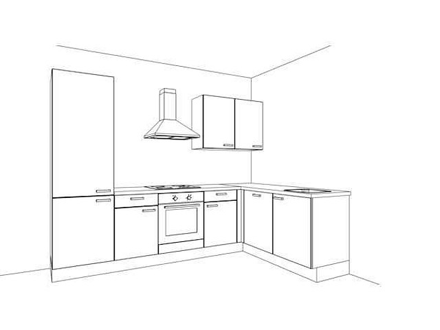 Nobilia schiefergrijs mat hoek keuken - afbeelding 3 van  21
