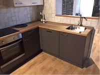 Nobilia schiefergrijs mat hoek keuken - afbeelding 10 van  11