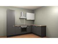 Nobilia schiefergrijs mat hoek keuken - afbeelding 1 van  4