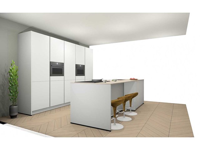 Nobilia senso lak alpin wit eiland keuken - afbeelding 2 van  20
