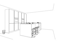 Nobilia senso lak alpin wit eiland keuken - afbeelding 6 van  20