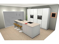 Nobilia senso lak alpin wit eiland keuken - afbeelding 4 van  5