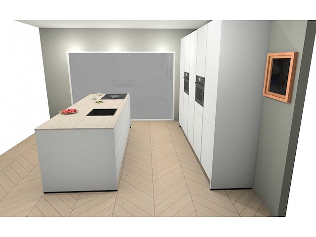 Nobilia senso lak alpin wit eiland keuken - afbeelding 21 van  23