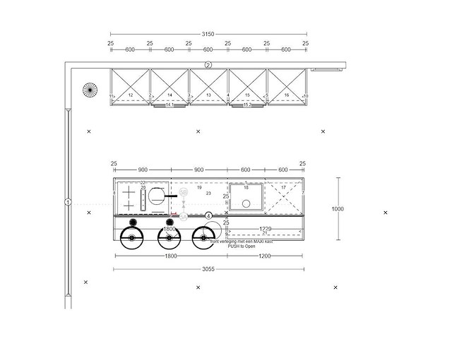 Nobilia senso lak alpin wit eiland keuken - afbeelding 3 van  33