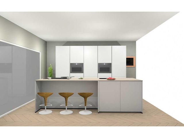 Nobilia senso lak alpin wit eiland keuken - afbeelding 27 van  33