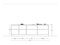 Nobilia senso lak alpin wit eiland keuken - afbeelding 8 van  25