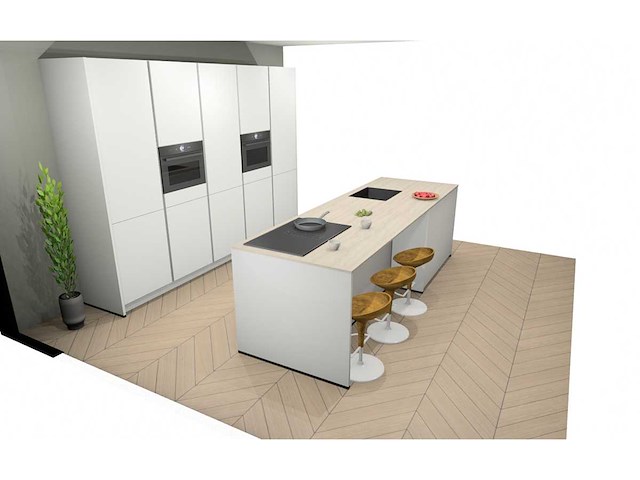 Nobilia senso lak alpin wit eiland keuken - afbeelding 3 van  33