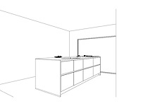 Nobilia senso lak alpin wit eiland keuken - afbeelding 5 van  31