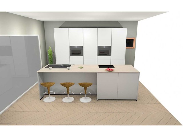Nobilia senso lak alpin wit eiland keuken - afbeelding 22 van  31