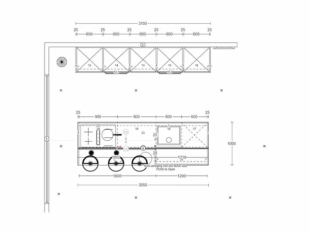 Nobilia senso lak alpin wit eiland keuken - afbeelding 4 van  33