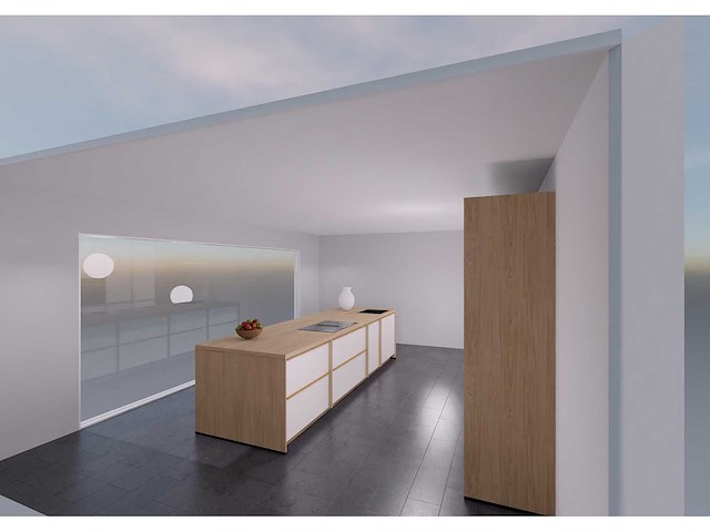 Nobilia senso lak, wit premium mat japandi eiland - afbeelding 7 van  8