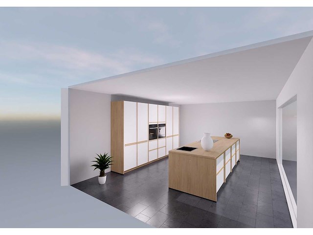 Nobilia senso lak, wit premium mat japandi eiland - afbeelding 8 van  8