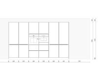 Nobilia senso lak, wit premium mat japandi eiland - afbeelding 3 van  8