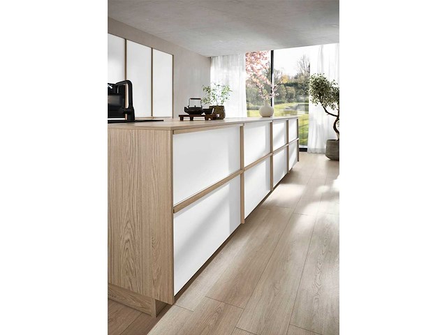 Nobilia senso lak, wit premium mat japandi eiland - afbeelding 8 van  8