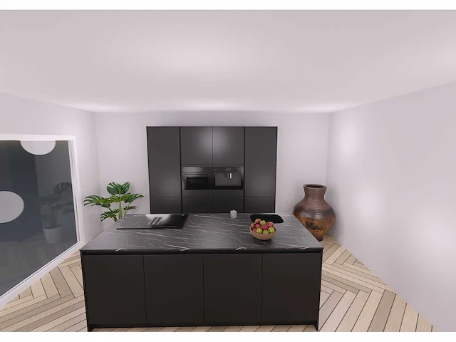 Nobilia senso lak, zwart premium mat eiland - afbeelding 12 van  25