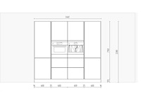 Nobilia senso lak, zwart premium mat eiland - afbeelding 4 van  25