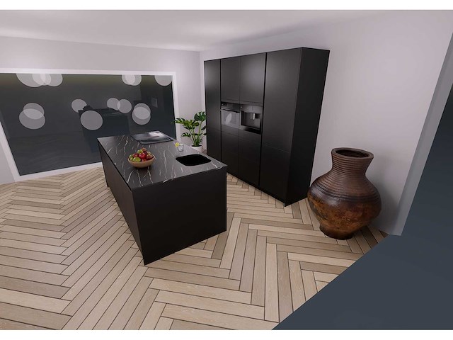 Nobilia senso lak, zwart premium mat eiland - afbeelding 21 van  25