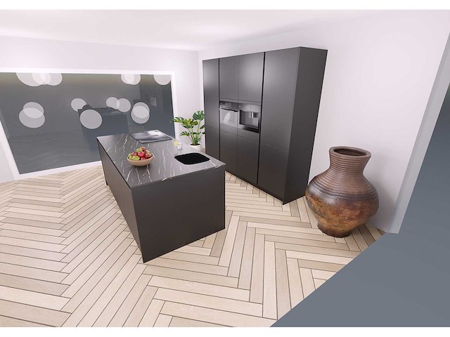 Nobilia senso lak, zwart premium mat eiland - afbeelding 22 van  25