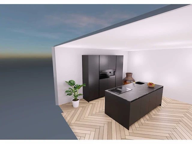Nobilia senso lak, zwart premium mat eiland - afbeelding 25 van  25