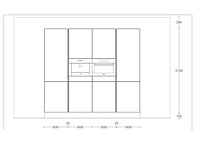 Nobilia senso mat wit eiland keuken - afbeelding 10 van  27