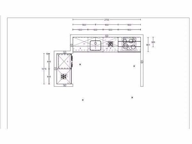 Nobilia stone art recht opgestelde keuken - afbeelding 8 van  19