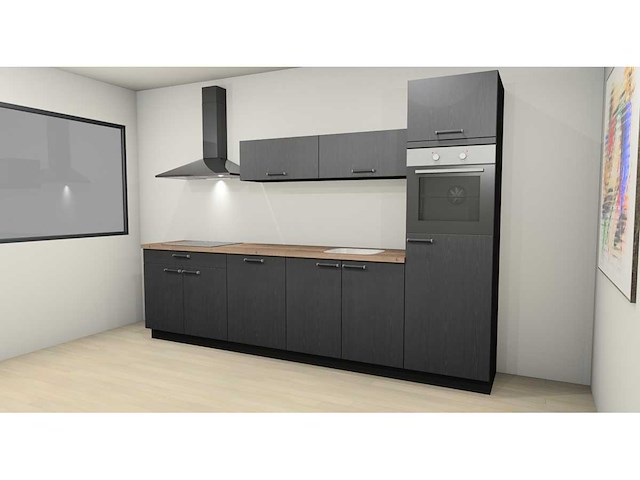 Nobilia structura decor eiken nero keukenopstelling - afbeelding 9 van  14