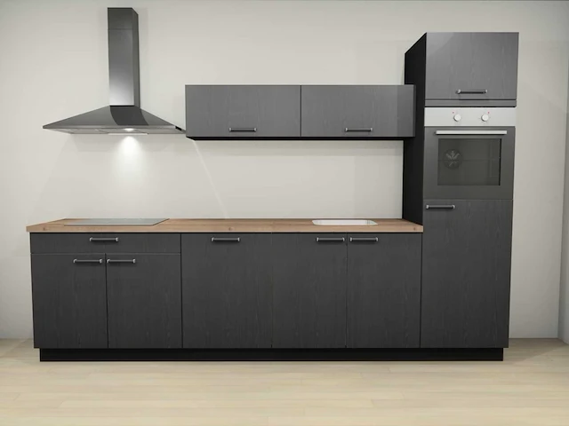 Nobilia structura decor eiken nero recht - afbeelding 1 van  14