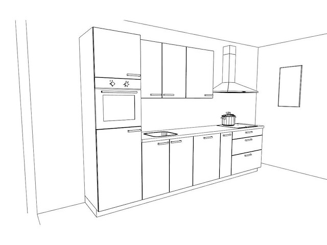 Nobilia structura decor eiken nero rechte keuken - afbeelding 3 van  20