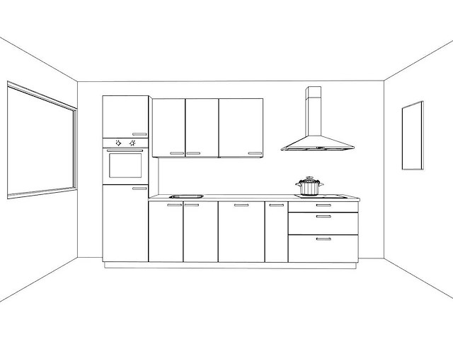 Nobilia structura decor eiken nero rechte keuken - afbeelding 9 van  20