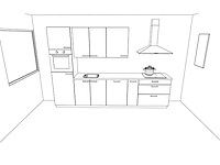 Nobilia structura decor eiken nero rechte keuken - afbeelding 2 van  11