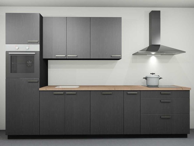 Nobilia structura decor eiken nero rechte keuken - afbeelding 1 van  11