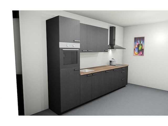 Nobilia structura decor eiken nero rechte keuken - afbeelding 4 van  20