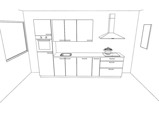 Nobilia structura decor eiken nero rechte keuken - afbeelding 2 van  20
