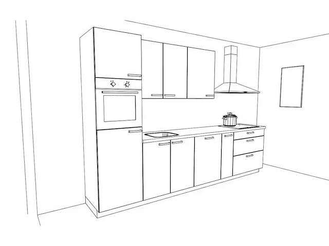 Nobilia structura decor eiken nero rechte keuken - afbeelding 3 van  20