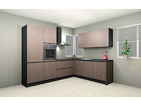 Nobilia structura decor noten milano hoek keuken - afbeelding 2 van  22