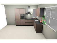 Nobilia structura decor noten milano hoek keuken - afbeelding 12 van  14