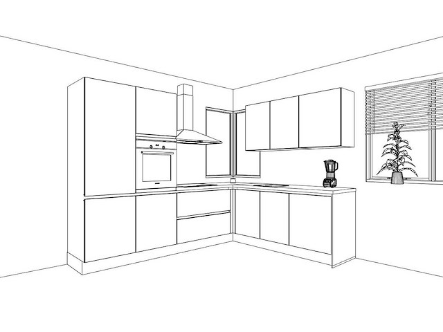 Nobilia structura decor noten milano hoek keuken - afbeelding 21 van  22
