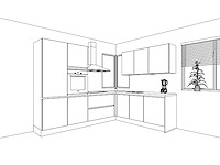 Nobilia structura decor noten milano hoekkeuken - afbeelding 21 van  22
