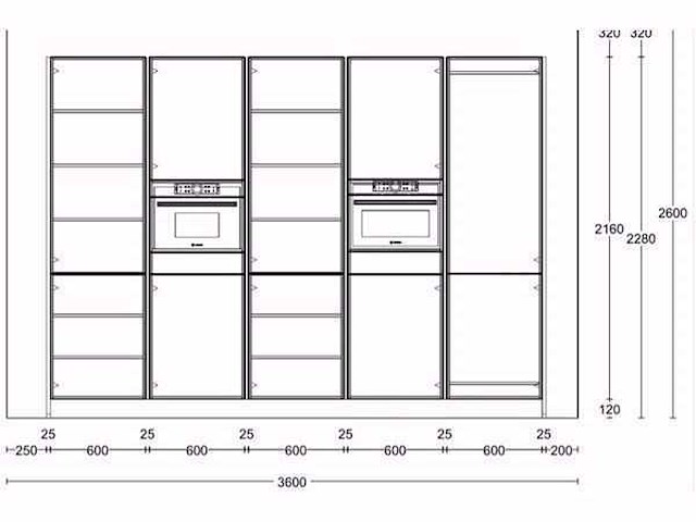 Nobilia structura eiken nero met wit eiland keuken - afbeelding 17 van  32