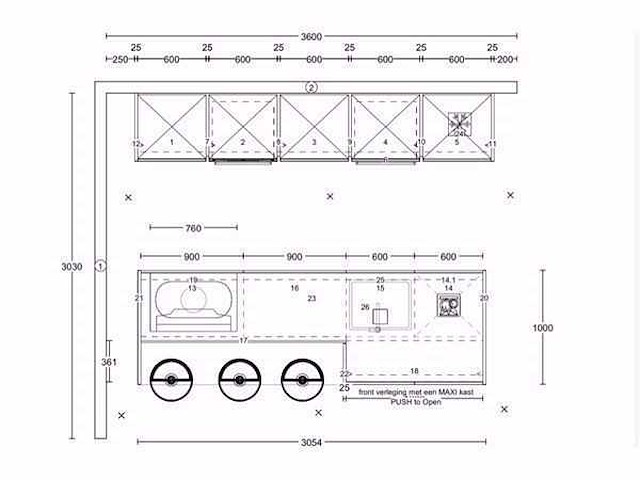 Nobilia structura eiken nero met wit eiland keuken - afbeelding 19 van  32