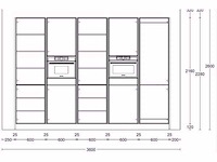 Nobilia structura eiken nero met wit eiland keuken - afbeelding 17 van  32