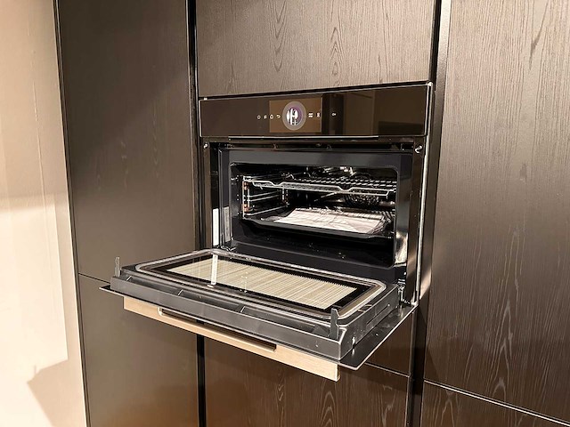 Nobilia structura eiken nero met wit eiland keuken - afbeelding 4 van  19