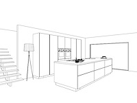 Nobilia structura noten milano olijf lak eiland - afbeelding 8 van  32