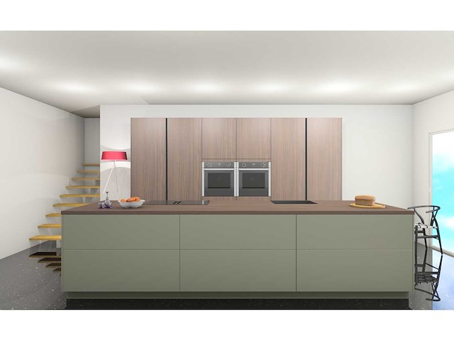 Nobilia structura noten milano olijf lak eiland - afbeelding 23 van  32