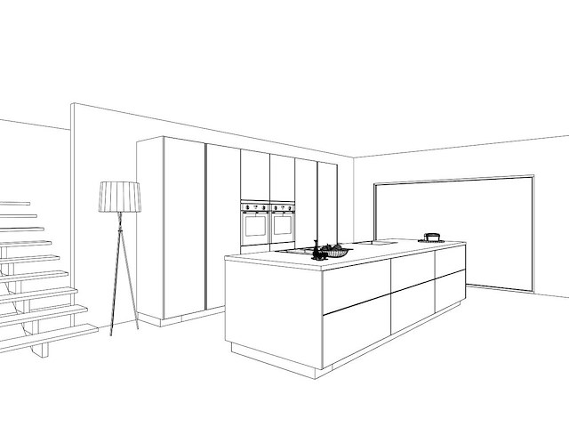 Nobilia structura noten milano olijf lak eiland - afbeelding 8 van  29