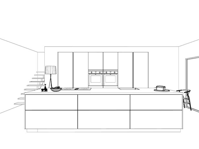 Nobilia structura noten milano olijf lak eiland - afbeelding 5 van  23