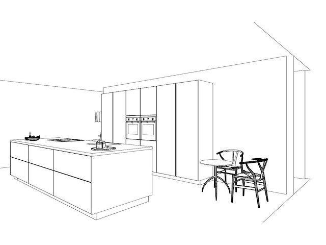 Nobilia structura noten milano olijf lak eiland - afbeelding 9 van  27